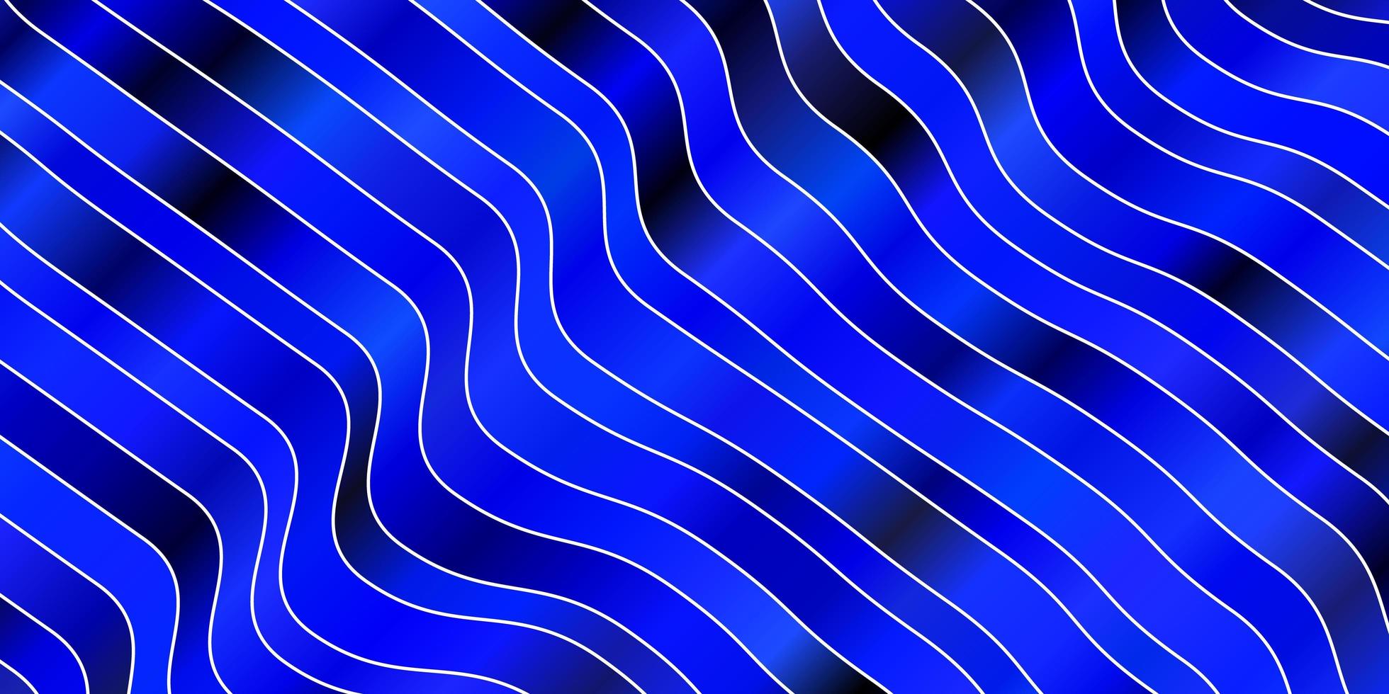 toile de fond de vecteur bleu foncé avec des lignes pliées. illustration abstraite avec des lignes de dégradé bandy. design intelligent pour vos promotions.
