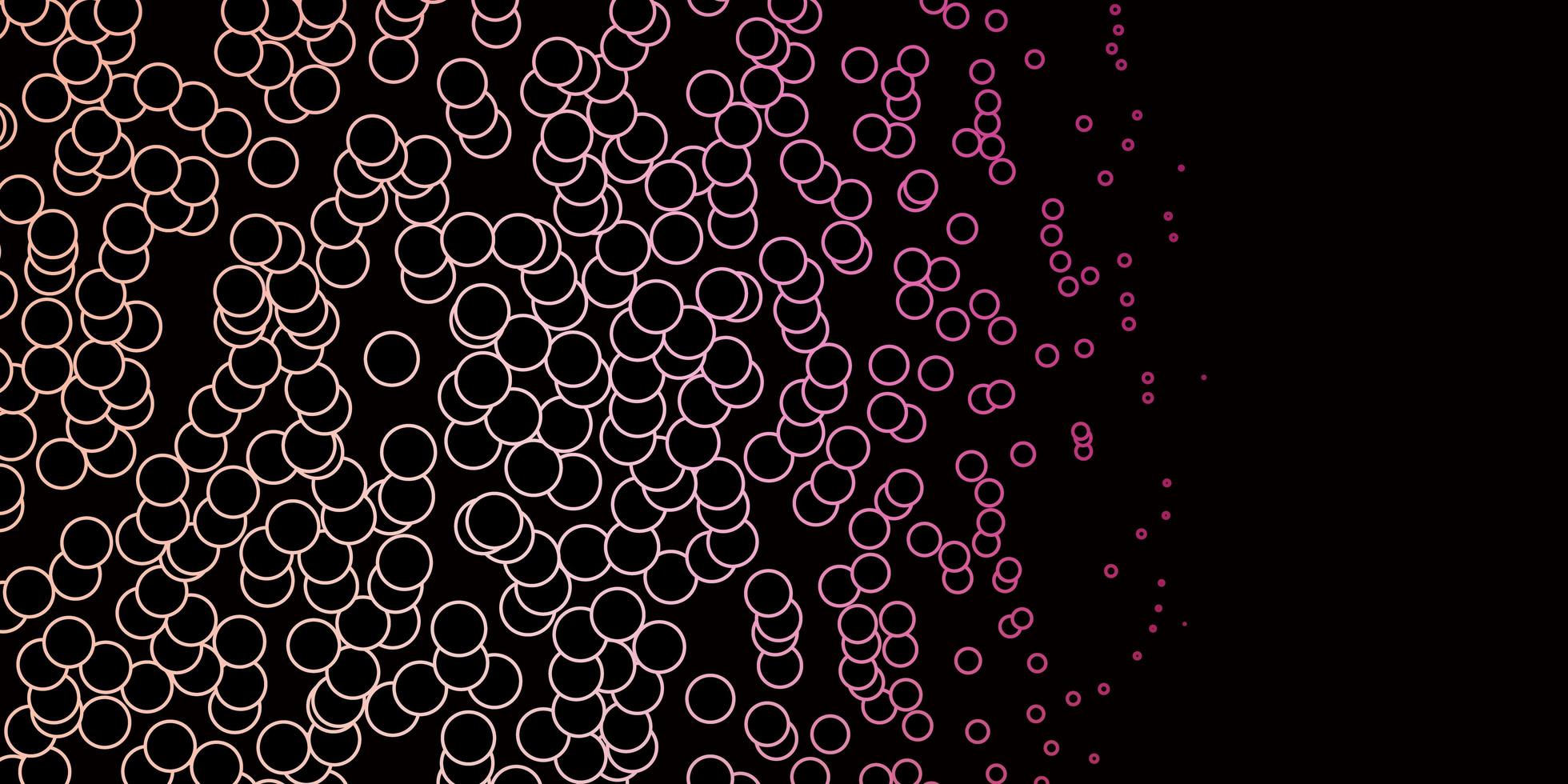 fond de vecteur rose foncé avec des cercles. illustration abstraite avec des taches colorées dans un style nature. conception pour vos publicités.