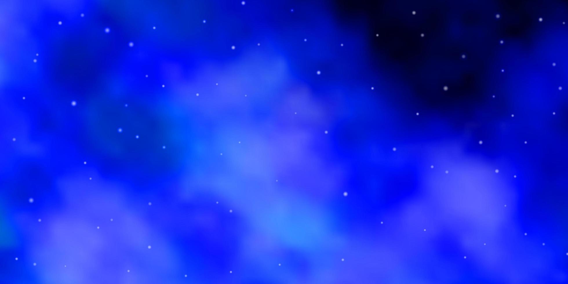 fond de vecteur bleu foncé avec des étoiles colorées. illustration décorative avec des étoiles sur un modèle abstrait. modèle pour les sites Web, pages de destination.