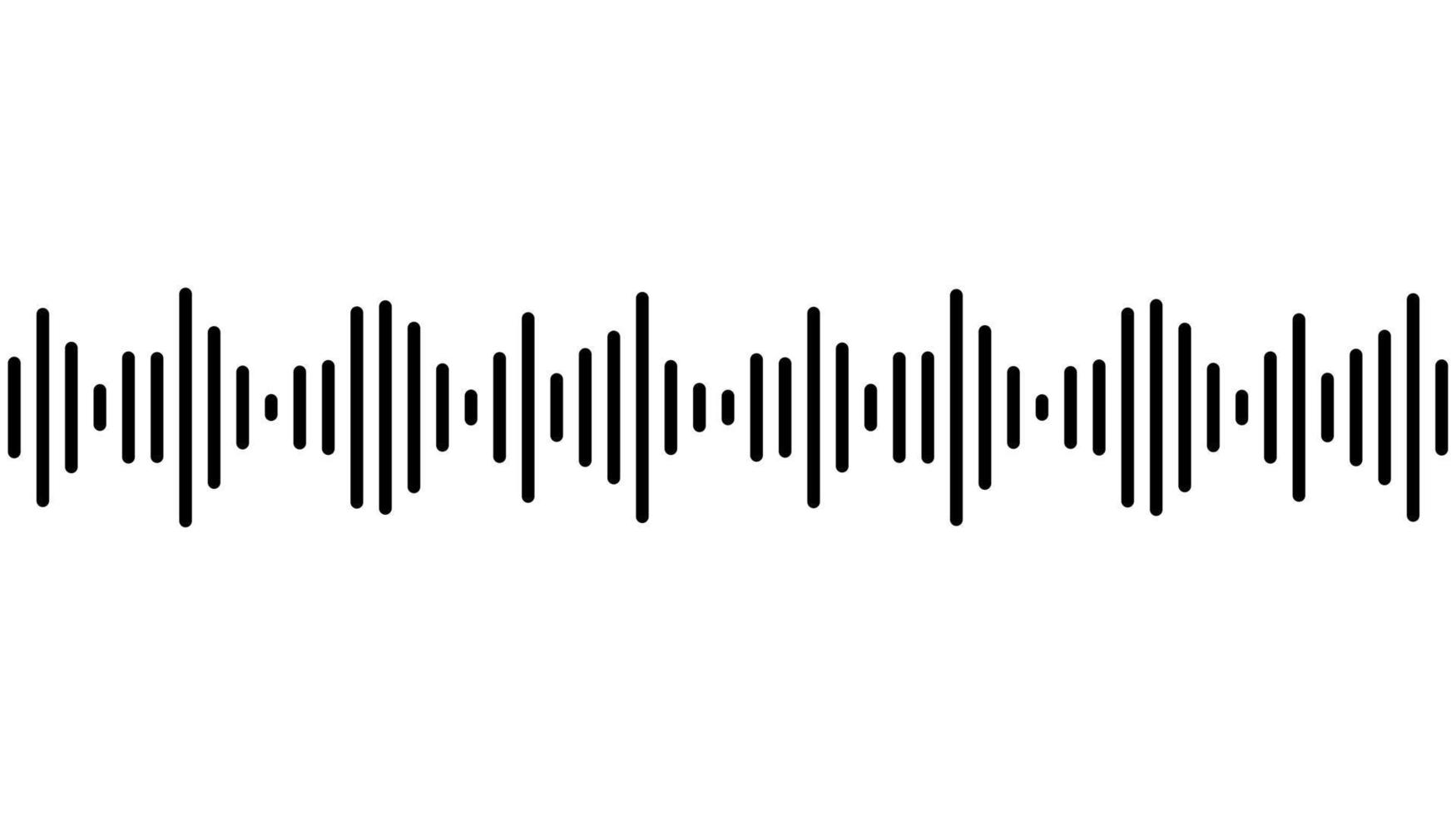 illustration vectorielle d'onde sonore ou d'onde radio. vecteur