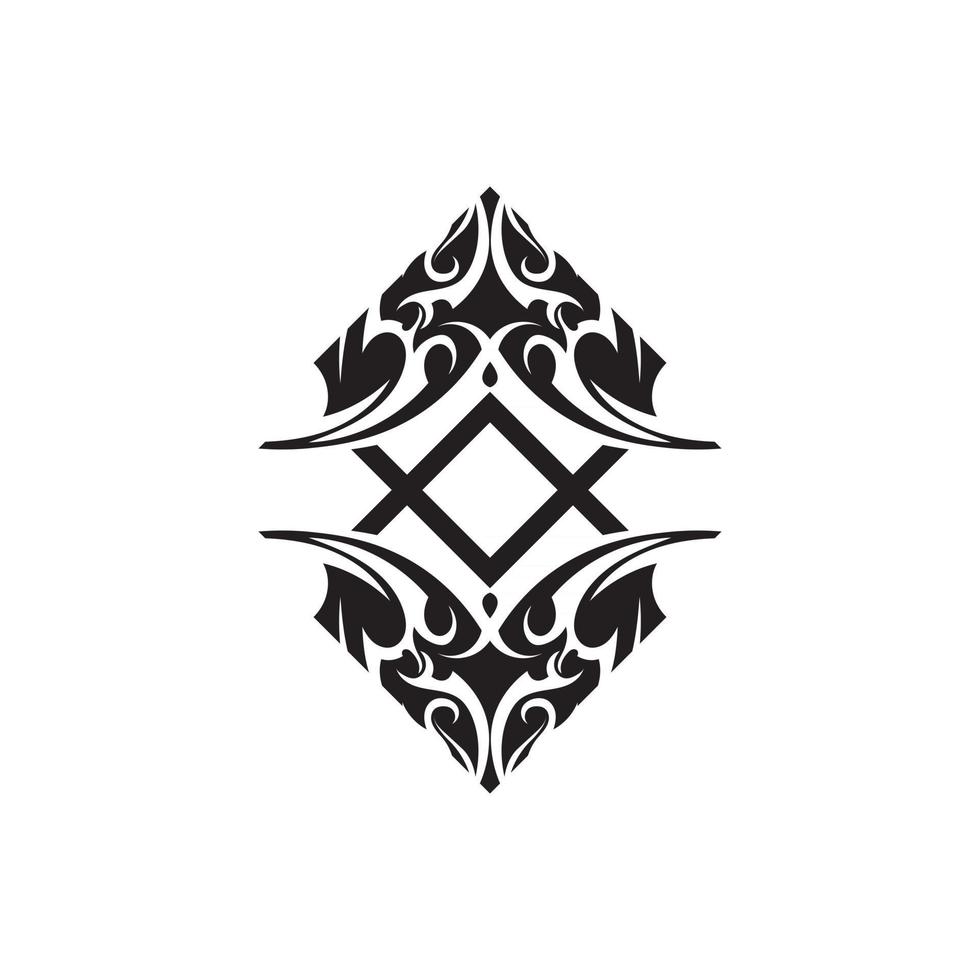 tatouage ethnique tribal icône vector illustration design logo