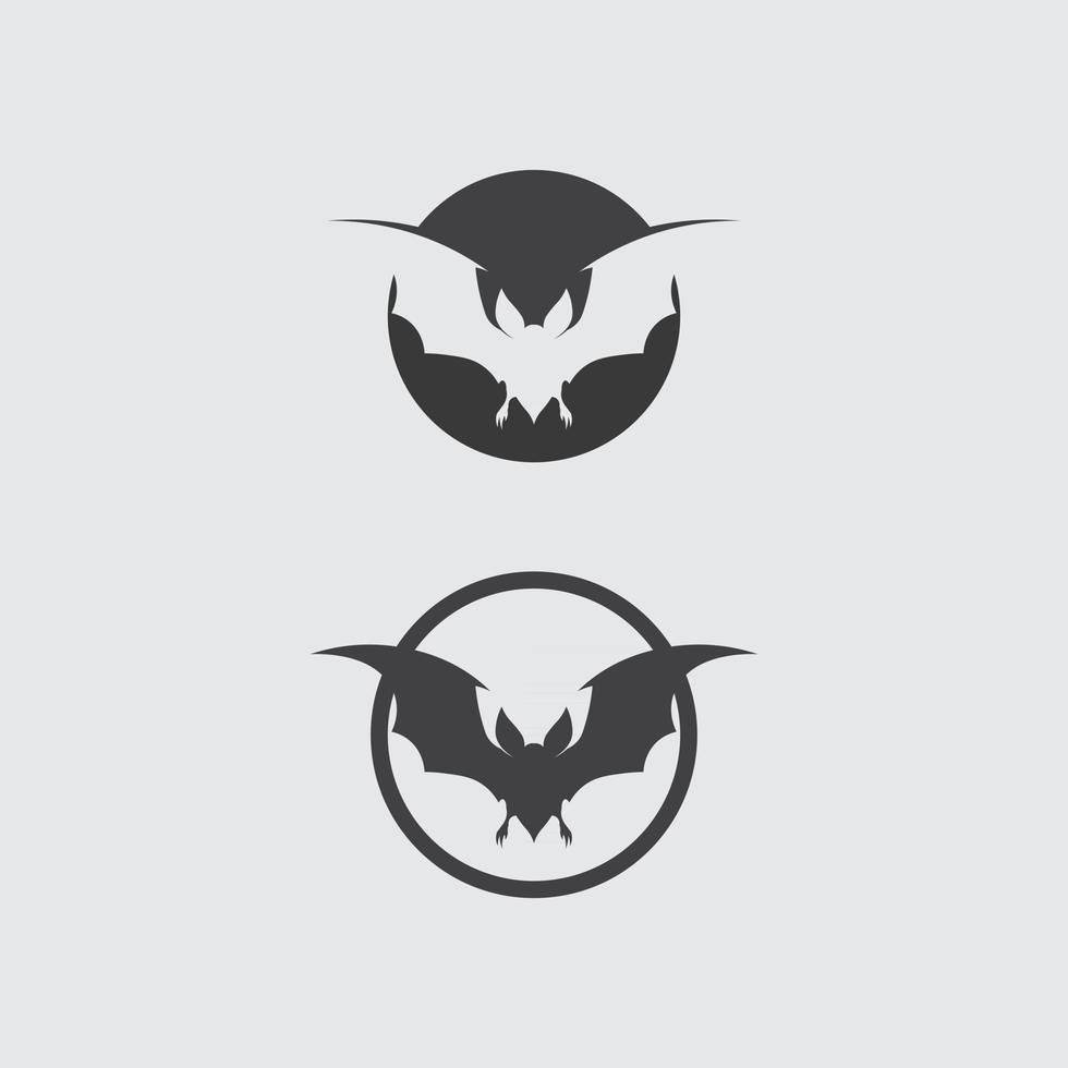 chauve souris logo wimgs animal et vecteur, ailes, noir, halloween, vampire, gothique, illustration, conception icône chauve-souris vecteur