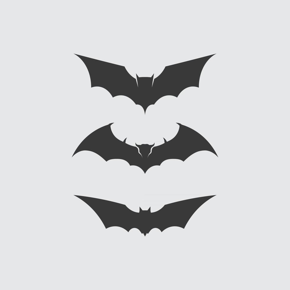 chauve souris logo wimgs animal et vecteur, ailes, noir, halloween, vampire, gothique, illustration, conception icône chauve-souris vecteur