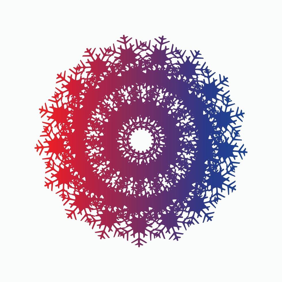 conception colorée abstraite décorative et ornementale de mandala vecteur