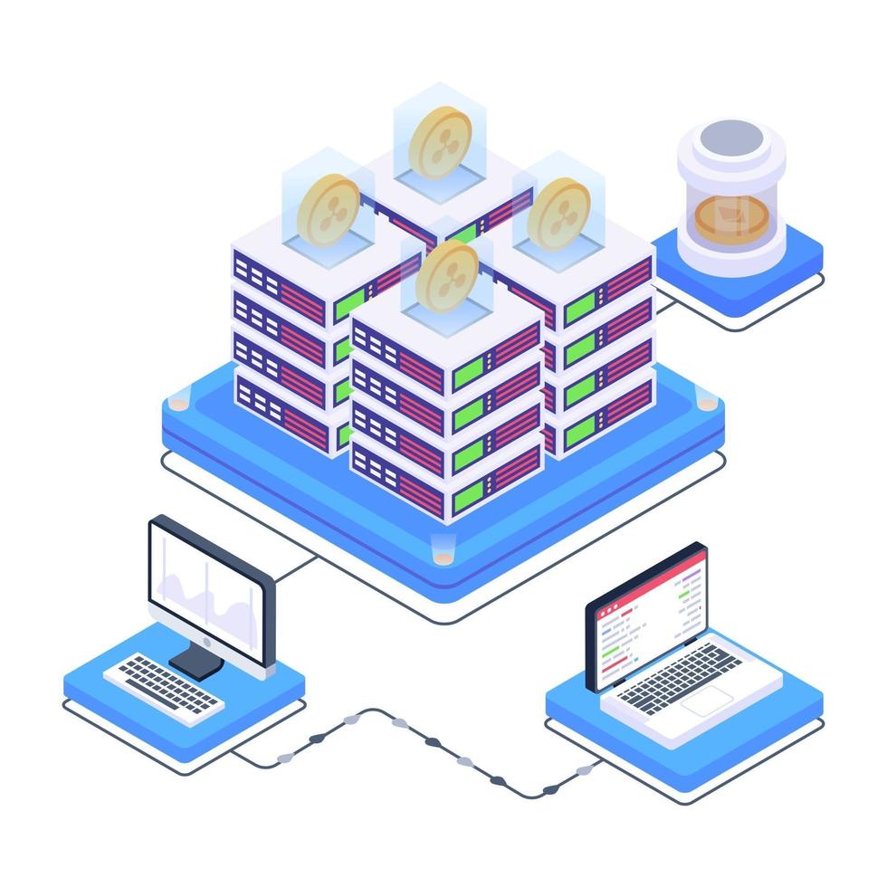 technologie numérique bitcoin vecteur