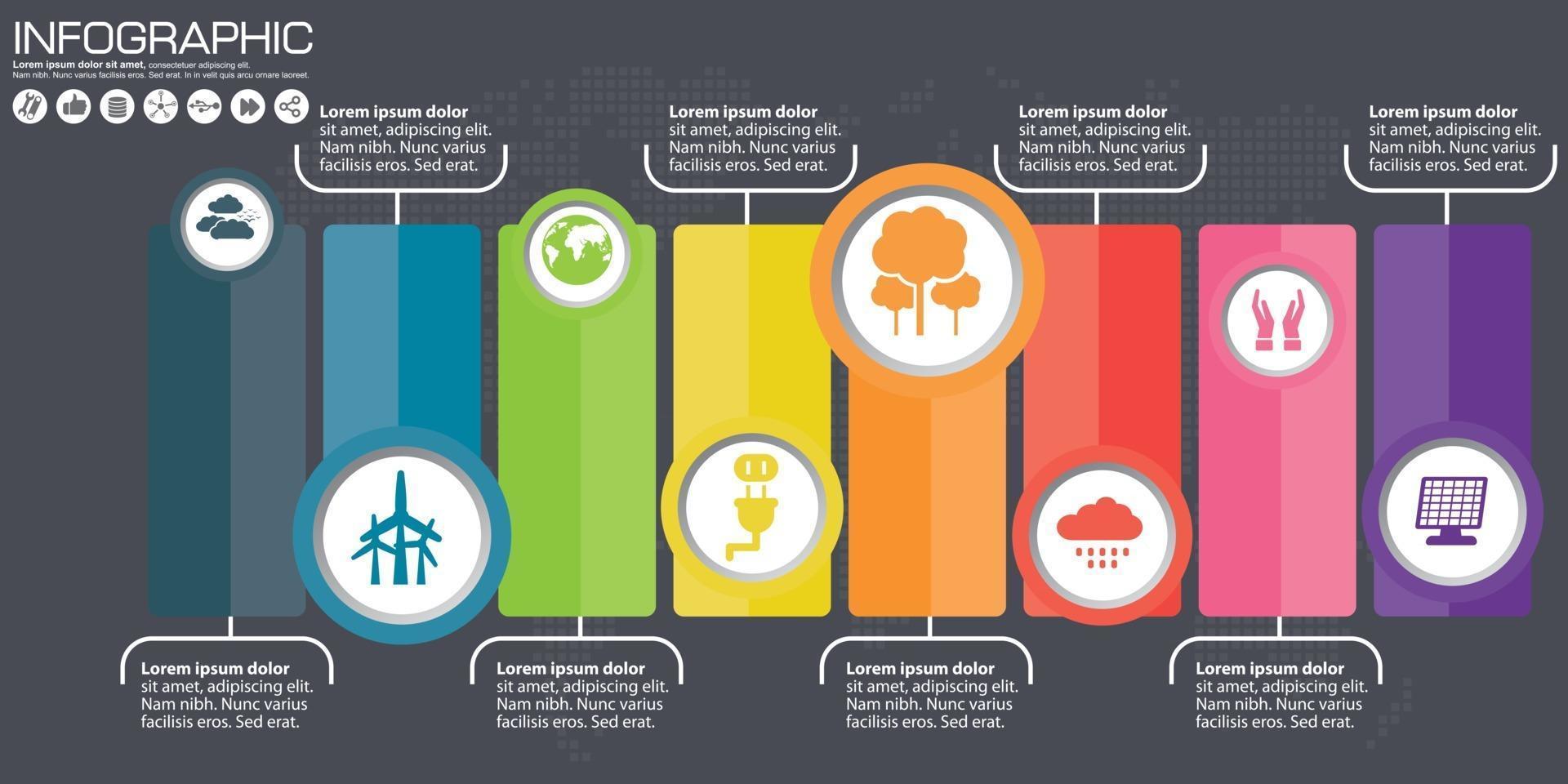 infographie d'entreprise cercle illustration vectorielle de style origami. peut être utilisé pour la mise en page du flux de travail, la bannière, le diagramme, les options de nombre, les options d'intensification, la conception Web. vecteur