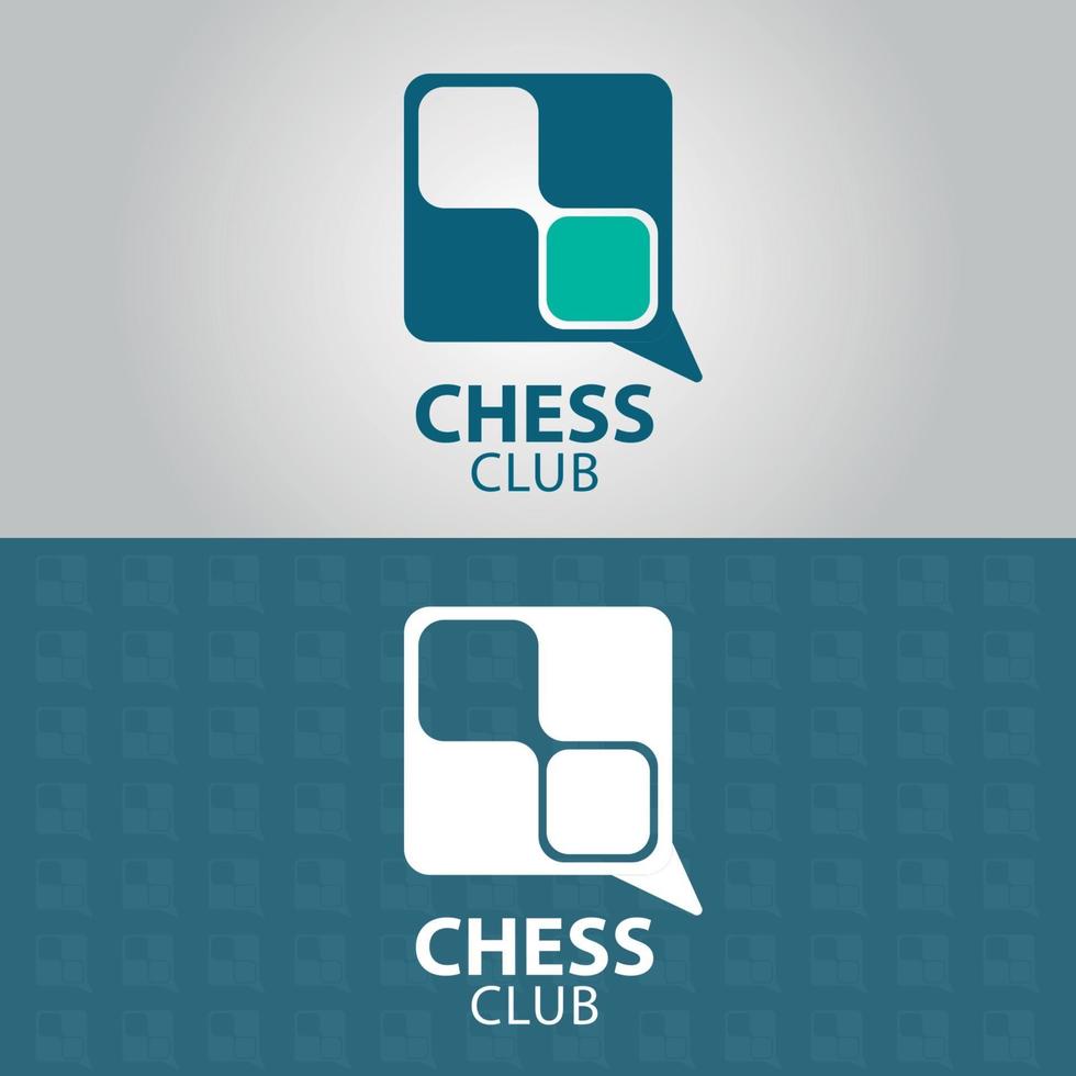 logo du club d'échecs vecteur