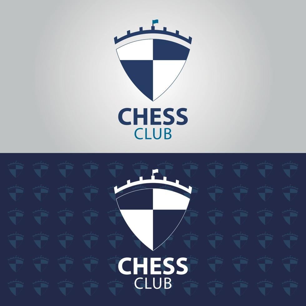 logo du club d'échecs vecteur