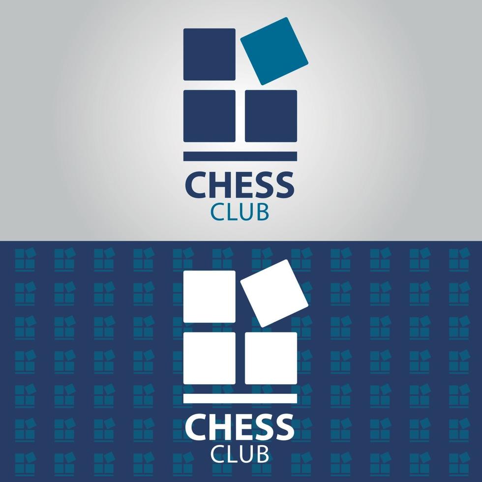 logo du club d'échecs vecteur