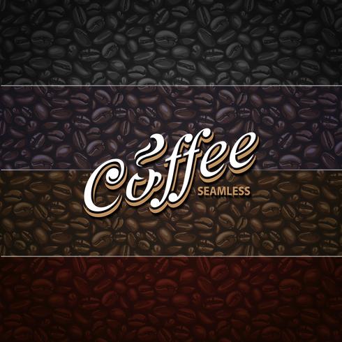 Modèles de café sans soudure vecteur