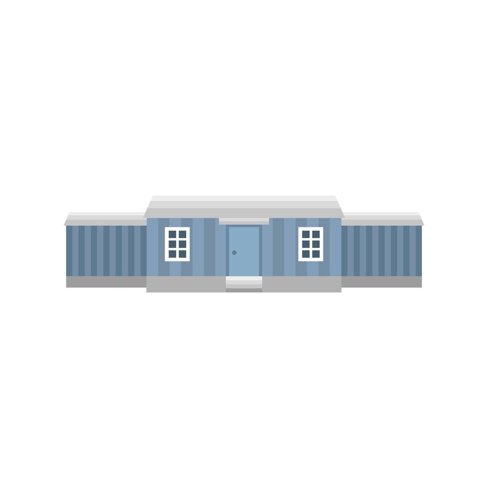 conception de vecteur de maison bleue isolée