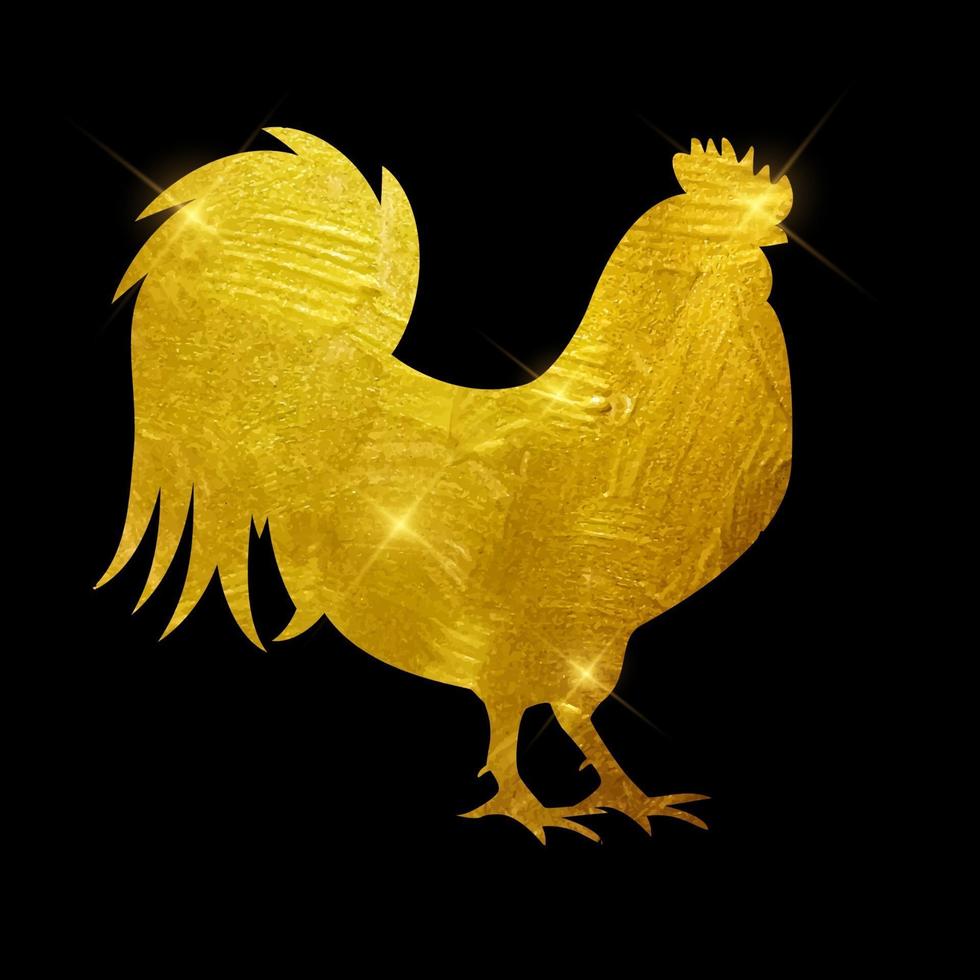 illustration vectorielle de coq de feu divin, symbole de l'année 2017 sur le calendrier chinois vecteur