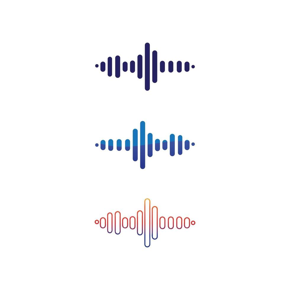 illustration vectorielle des ondes sonores vecteur