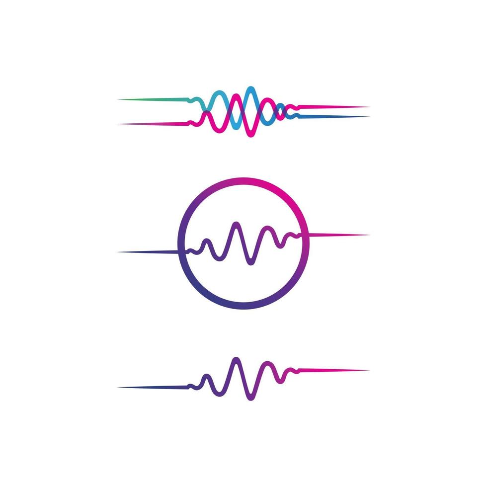 illustration vectorielle des ondes sonores vecteur