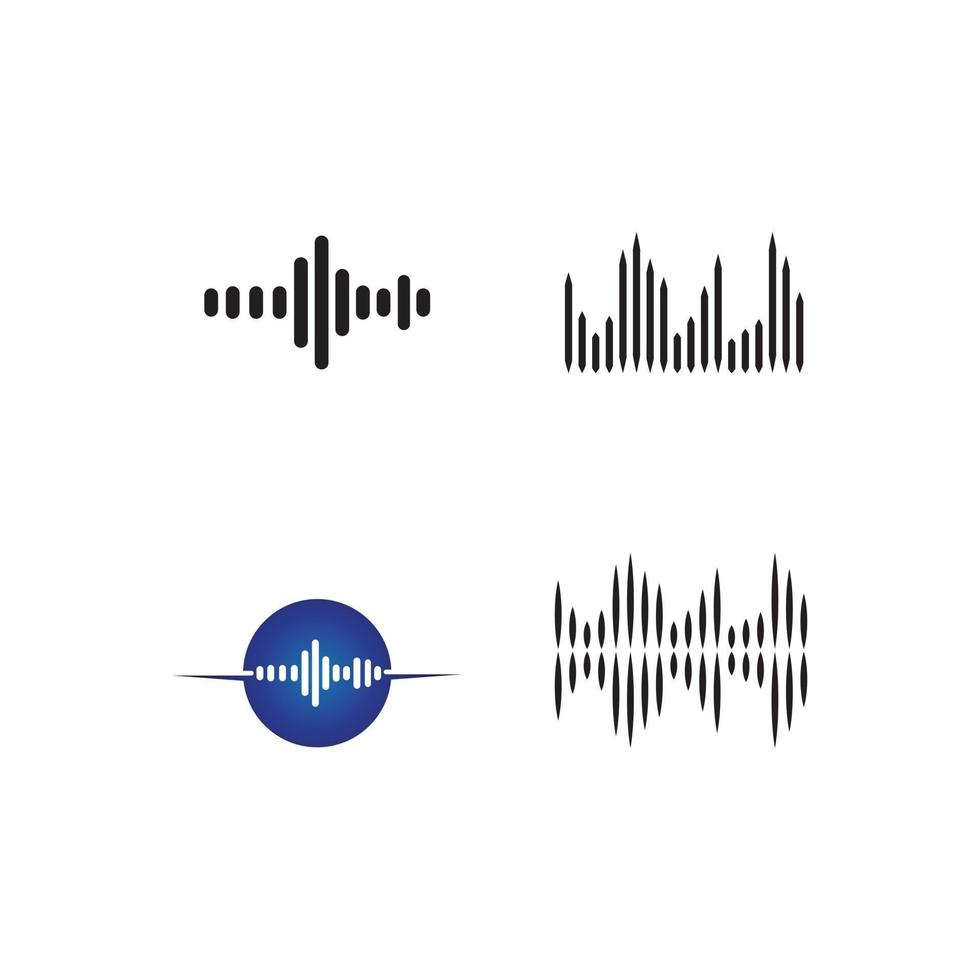 illustration vectorielle des ondes sonores vecteur