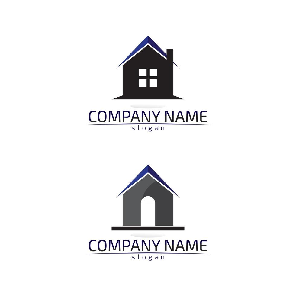 vecteur de modèle d'icônes de logo de bâtiments immobiliers et résidentiels