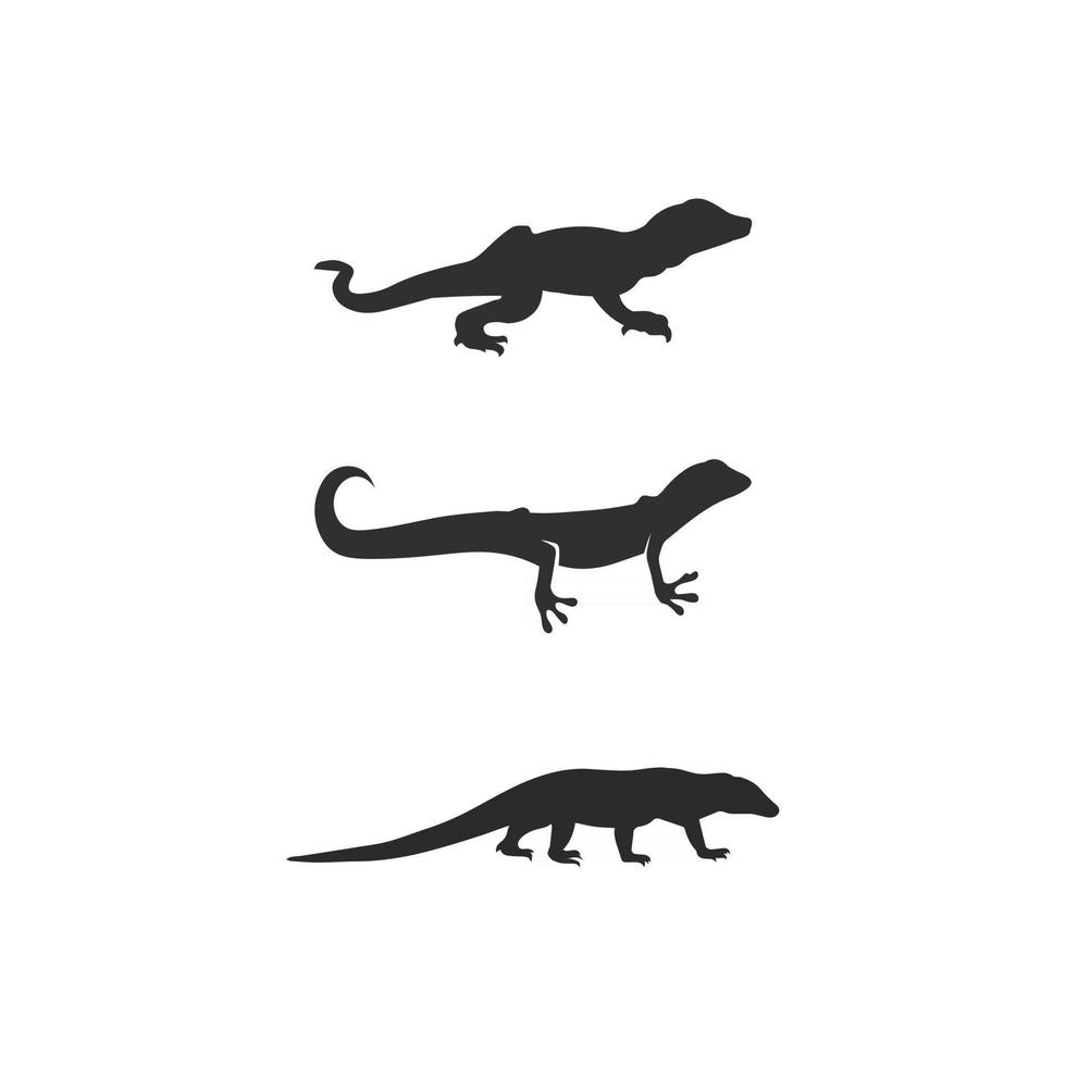 vecteur animal lézard salamandre gecko crocodile et reptiles logo de conception