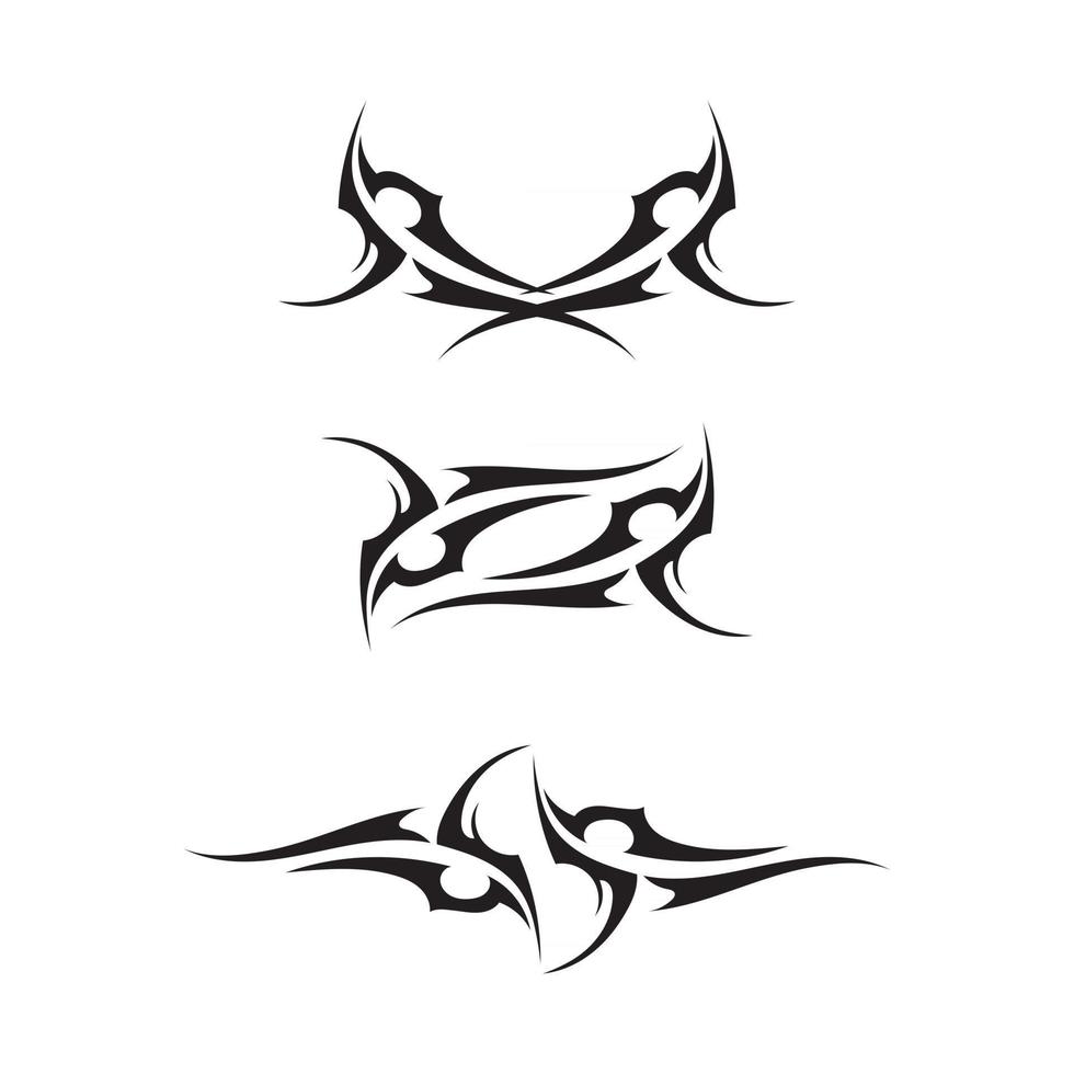 tatouage ethnique tribal icône vector illustration design logo