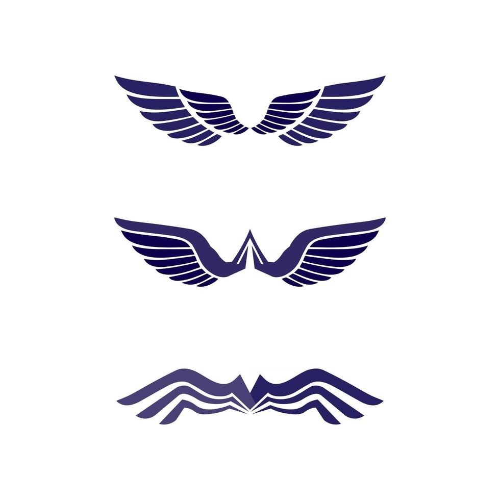 ailes de faucon logo modèle vecteur icône logo design app