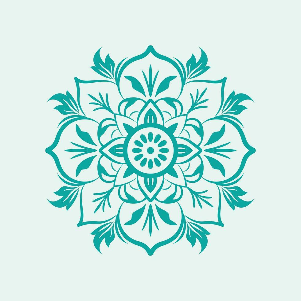 floral mandala emblème vecteur - la nature beauté et complexe symétrie dans captivant conception
