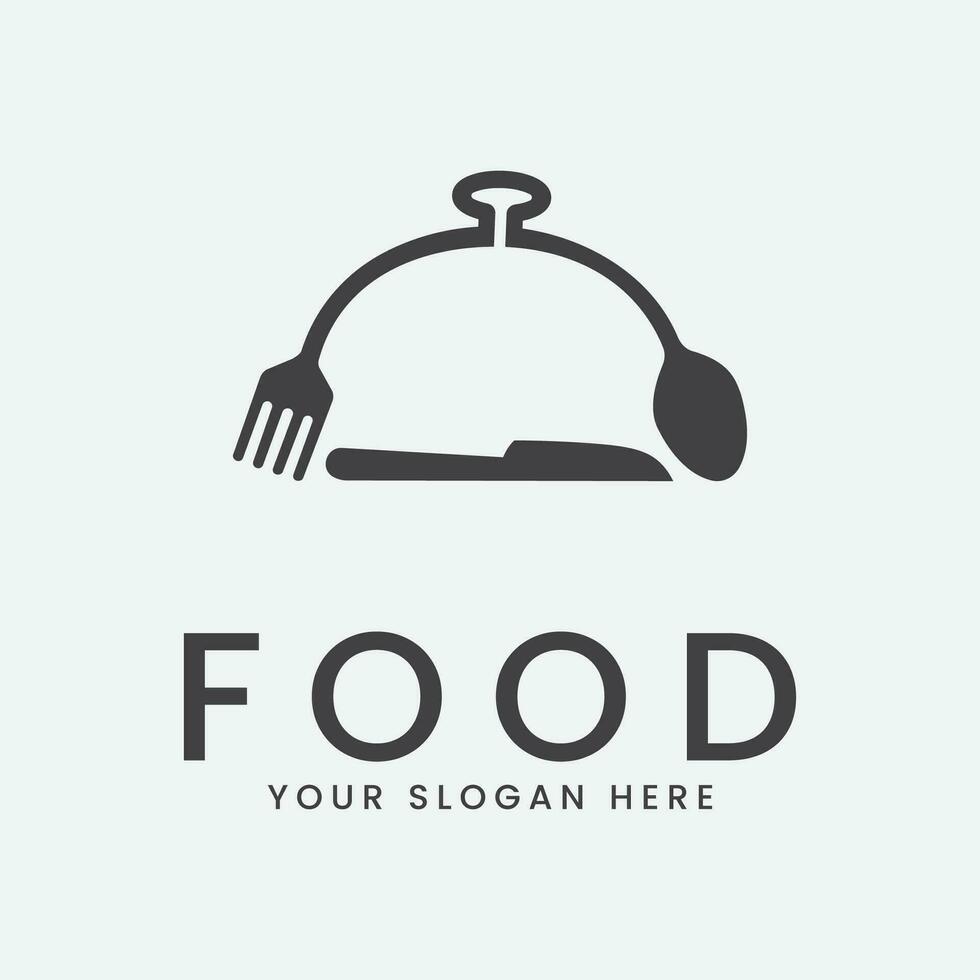 restaurant nourriture logo vecteur illustration conception