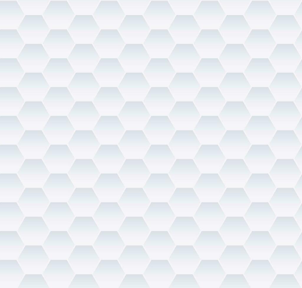 blanc hexagone Contexte avec une blanc Contexte vecteur