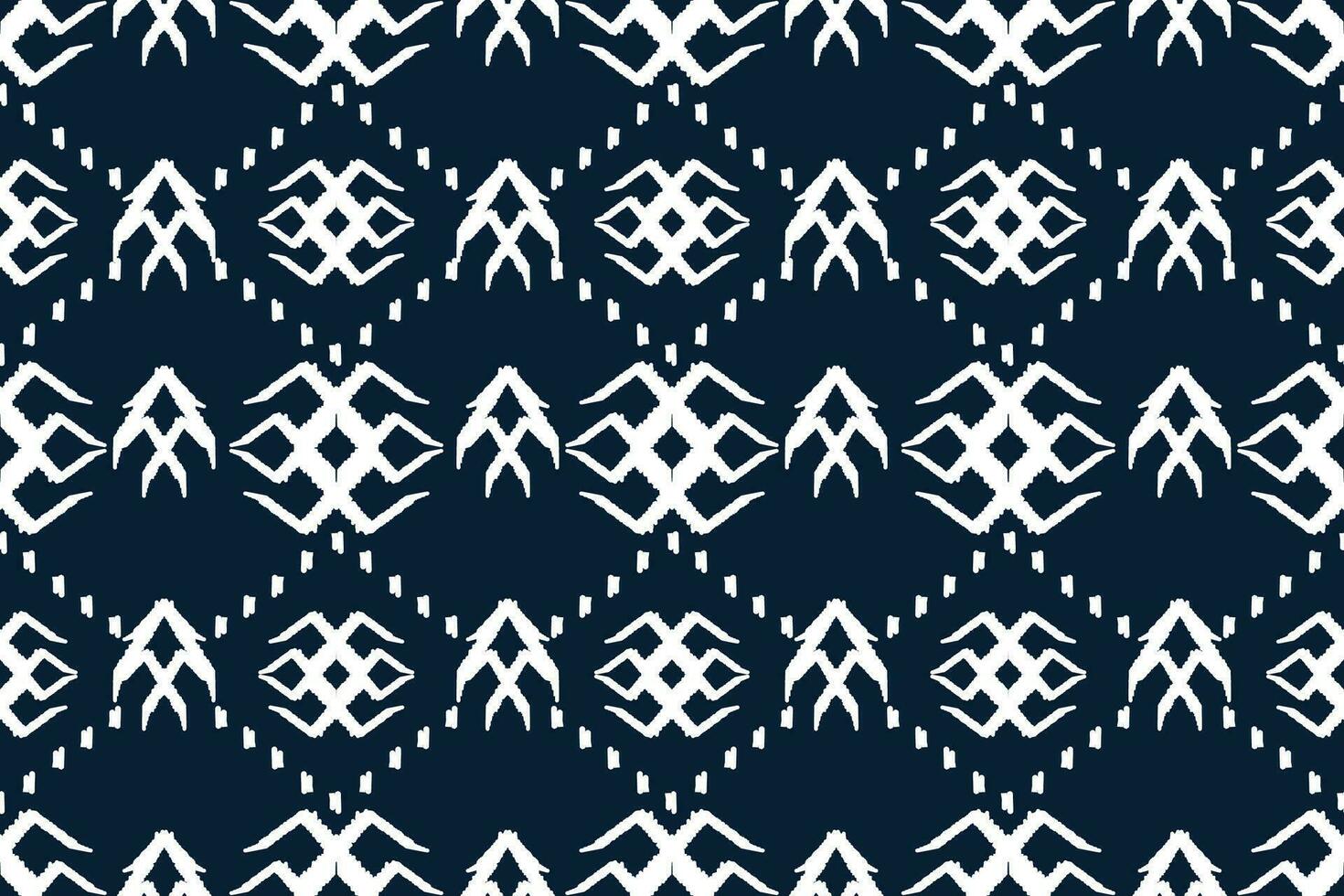 abstrait ikat art sans couture modèle l'éléphant broderie sur une bleu Contexte aztèque géométrique art impression conception pour tapis, fonds d'écran, vêtements, enveloppements, tissus, couvertures, textiles vecteur