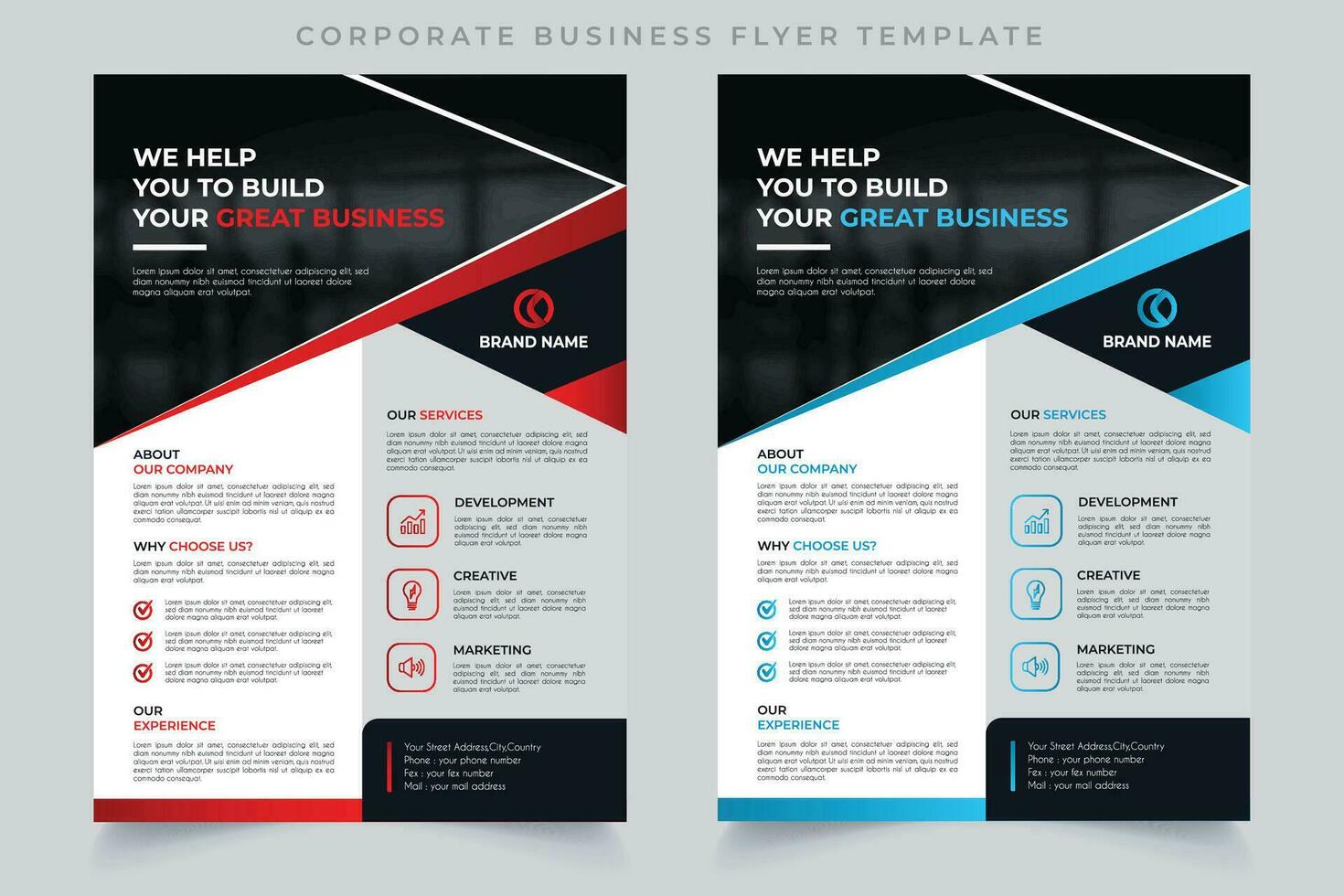 conception de brochure, mise en page moderne de couverture, rapport annuel, affiche, dépliant en a4 avec triangles colorés, formes géométriques pour la technologie, science, marché avec fond clair vecteur