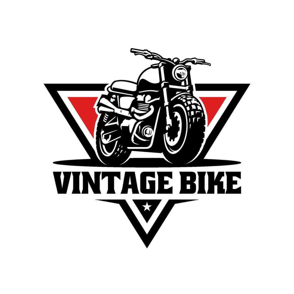 Douane classique moto ancien logo vecteur