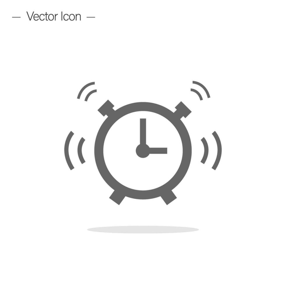 l'horloge temps signe. alarme l'horloge icône. isolé vecteur. vecteur