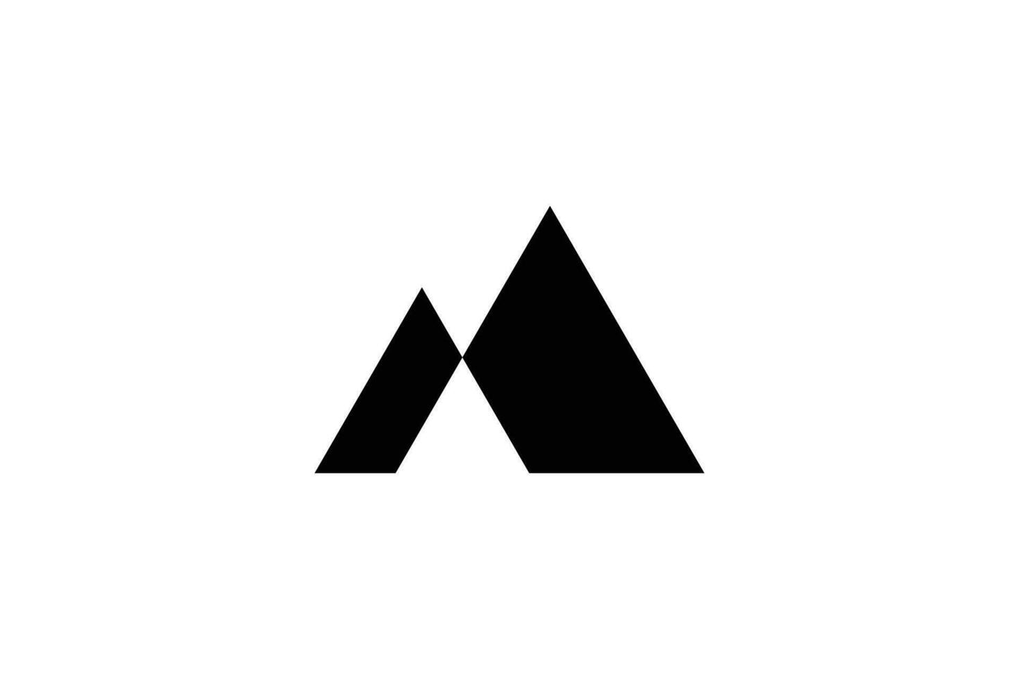 minimal impressionnant Créatif branché professionnel lettre une de pointe icône logo conception modèle sur blanc Contexte vecteur