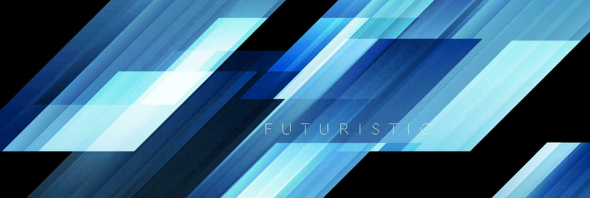 bleu salut-technologie géométrique abstrait futuriste bannière vecteur