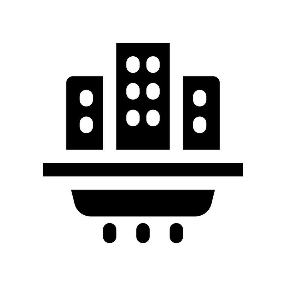 ville colonie solide icône. vecteur icône pour votre site Internet, mobile, présentation, et logo conception.