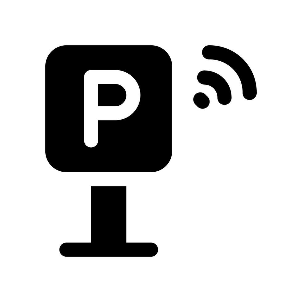 parking signe solide icône. vecteur icône pour votre site Internet, mobile, présentation, et logo conception.
