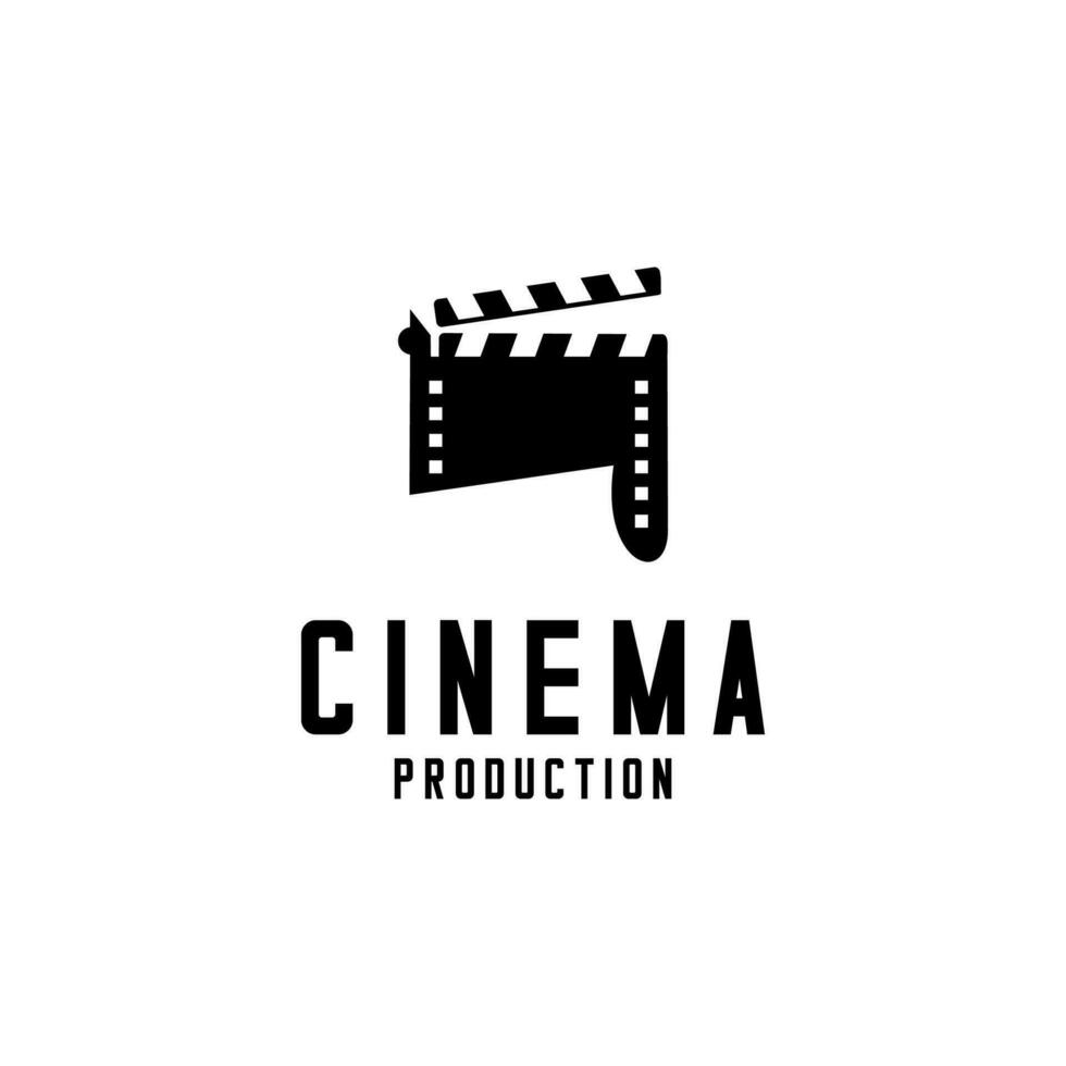 bardeau cinéma logo vecteur sur blanc Contexte