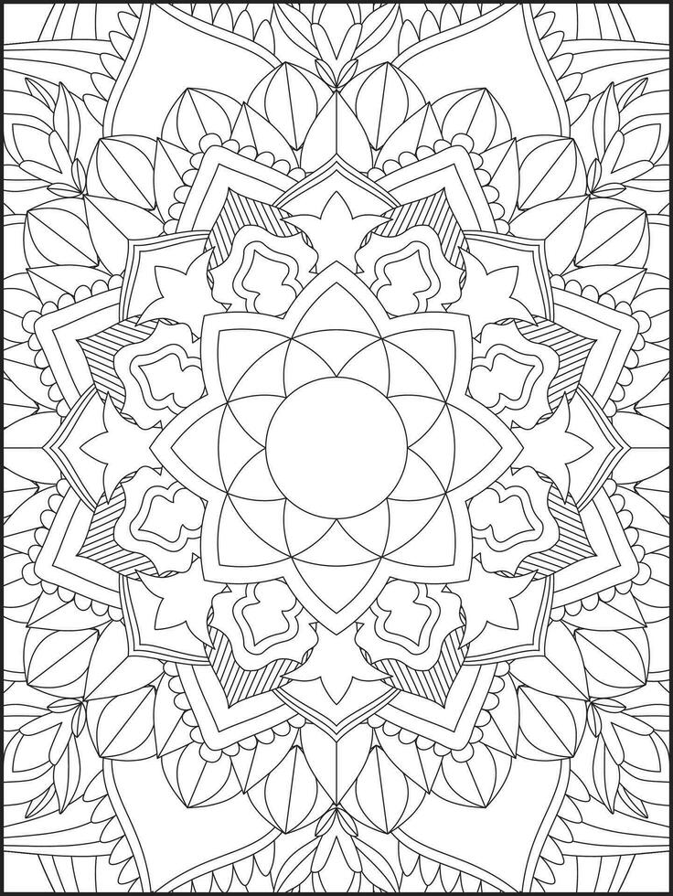 mandala. des gamins coloration pages. mandala coloration pages. adultes coloration pages. coloration page vecteur