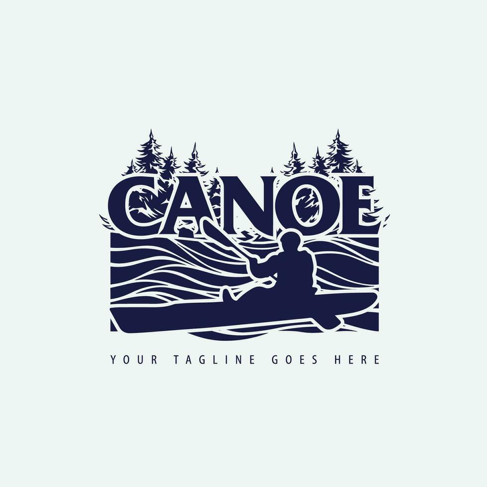 canoë logo vecteur