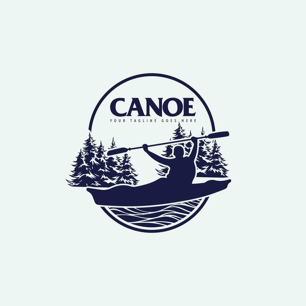 canoë logo vecteur