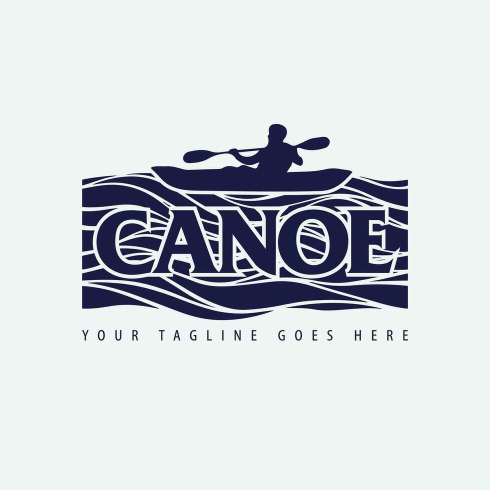 canoë logo vecteur