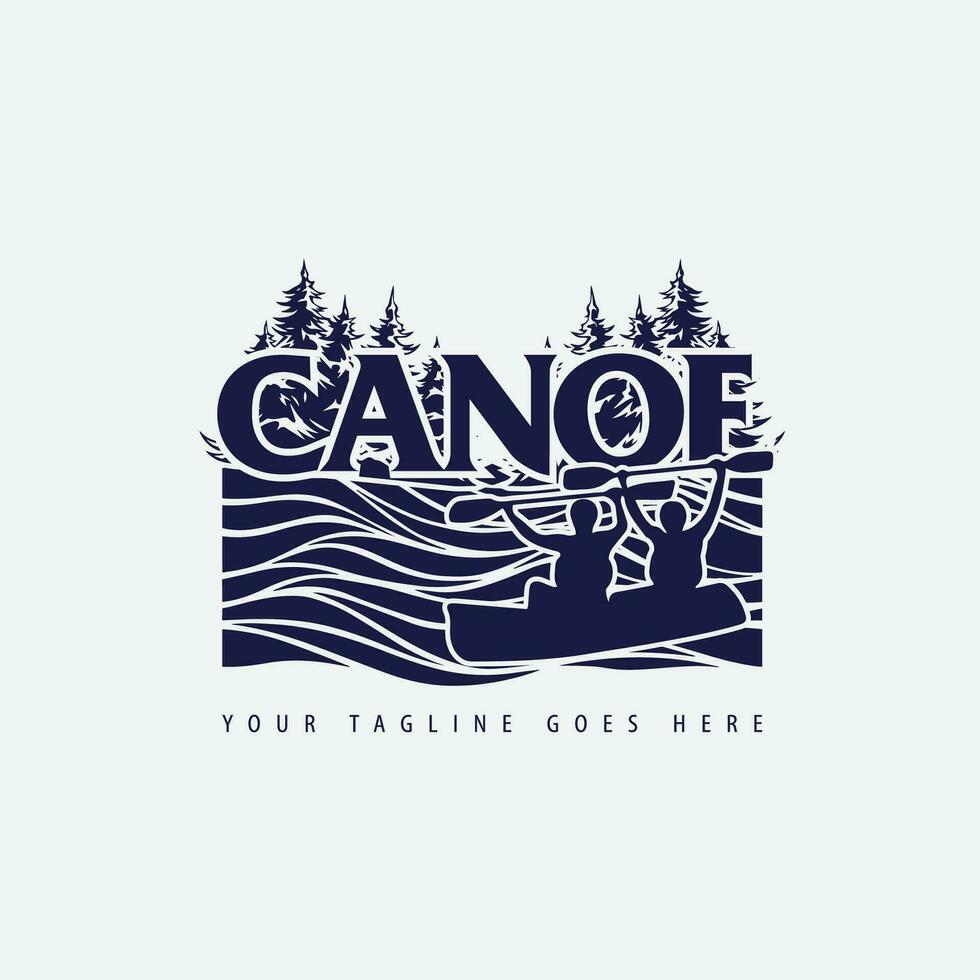 canoë logo vecteur