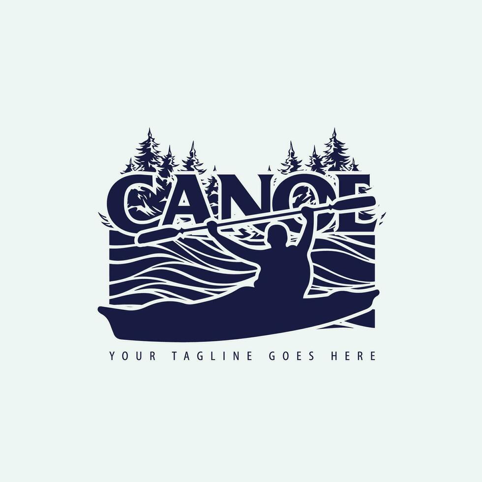 canoë logo vecteur