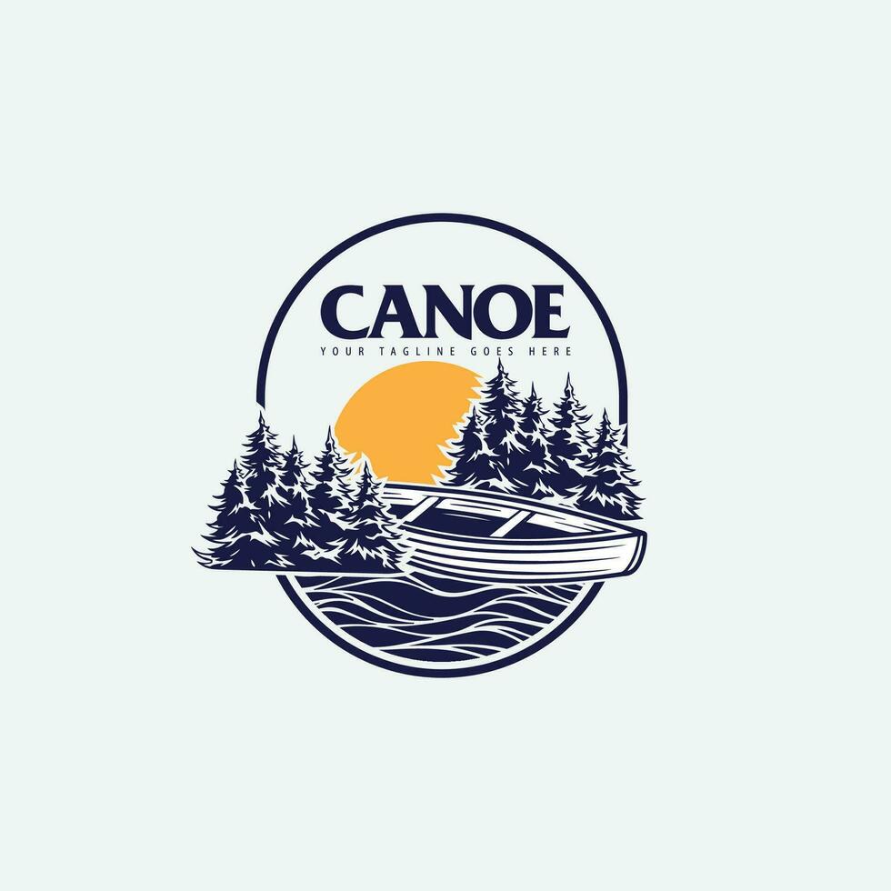 canoë logo vecteur