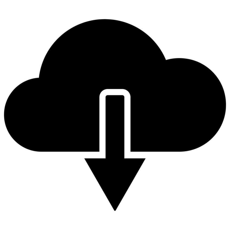 Télécharger de nuage. La Flèche et nuage symbole vecteur