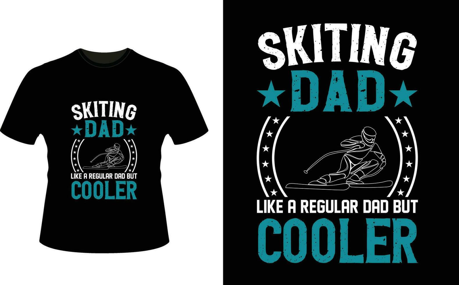 skier papa comme une ordinaire papa mais glacière ou papa papa T-shirt conception ou père journée t chemise conception vecteur