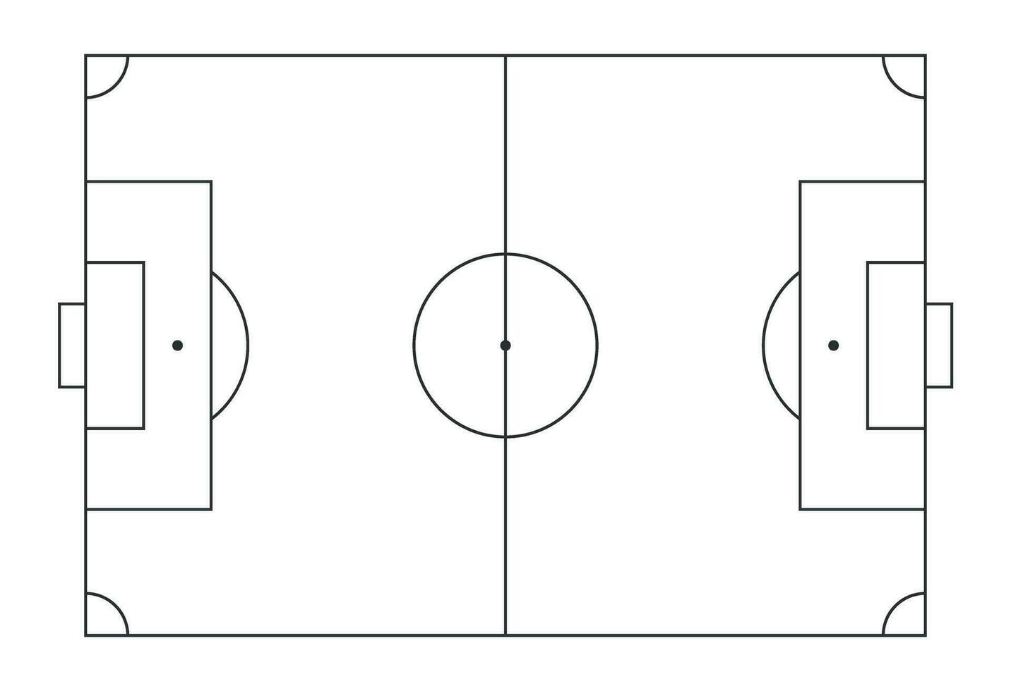 football champ dans plat style. Football stade vecteur illustration sur isolé Contexte. sport plan signe affaires concept.