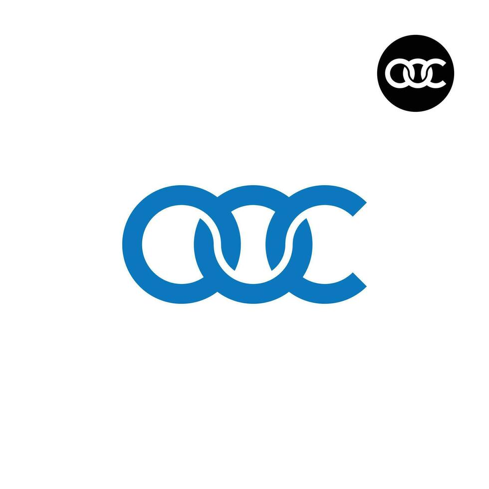 lettre ooc monogramme logo conception vecteur