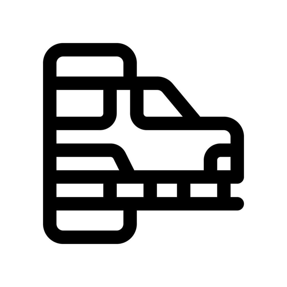 train ligne icône. vecteur icône pour votre site Internet, mobile, présentation, et logo conception.