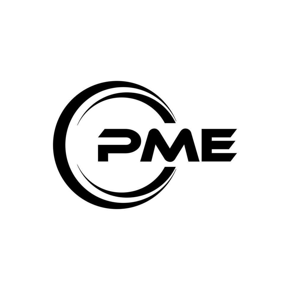 pme lettre logo conception, inspiration pour une unique identité. moderne élégance et Créatif conception. filigrane votre Succès avec le frappant cette logo. vecteur