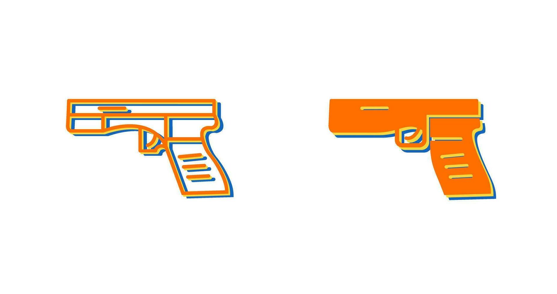 icône de vecteur de pistolet