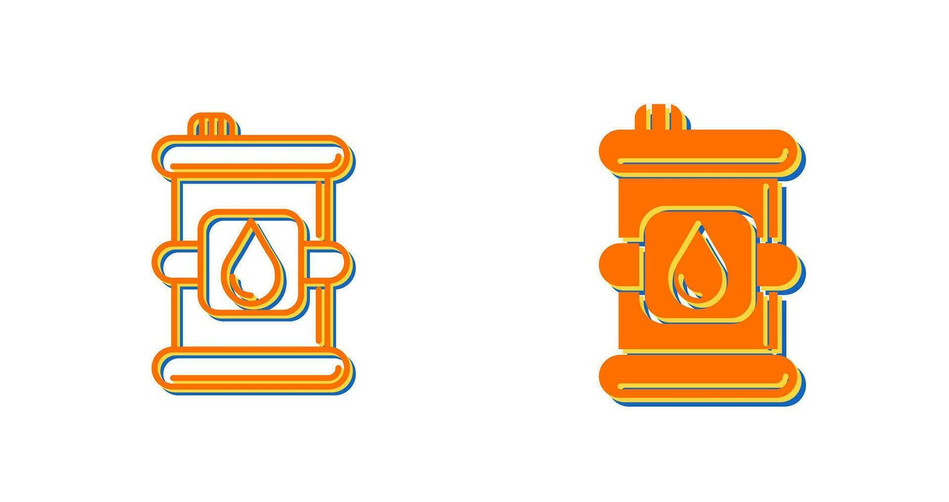 icône de vecteur de baril de pétrole